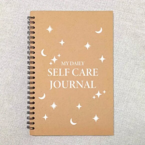 Journal My Daily Self Care Journal Moon and Stars 50 Sheets Choose Color NWT - Picture 2 of 4